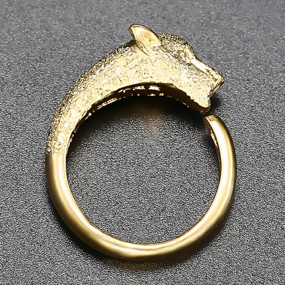 Golden Wild Cat Ring - Picture 2 of 5